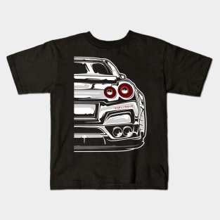 Nissan R35 GTR Liberty Walk (White Print) Kids T-Shirt